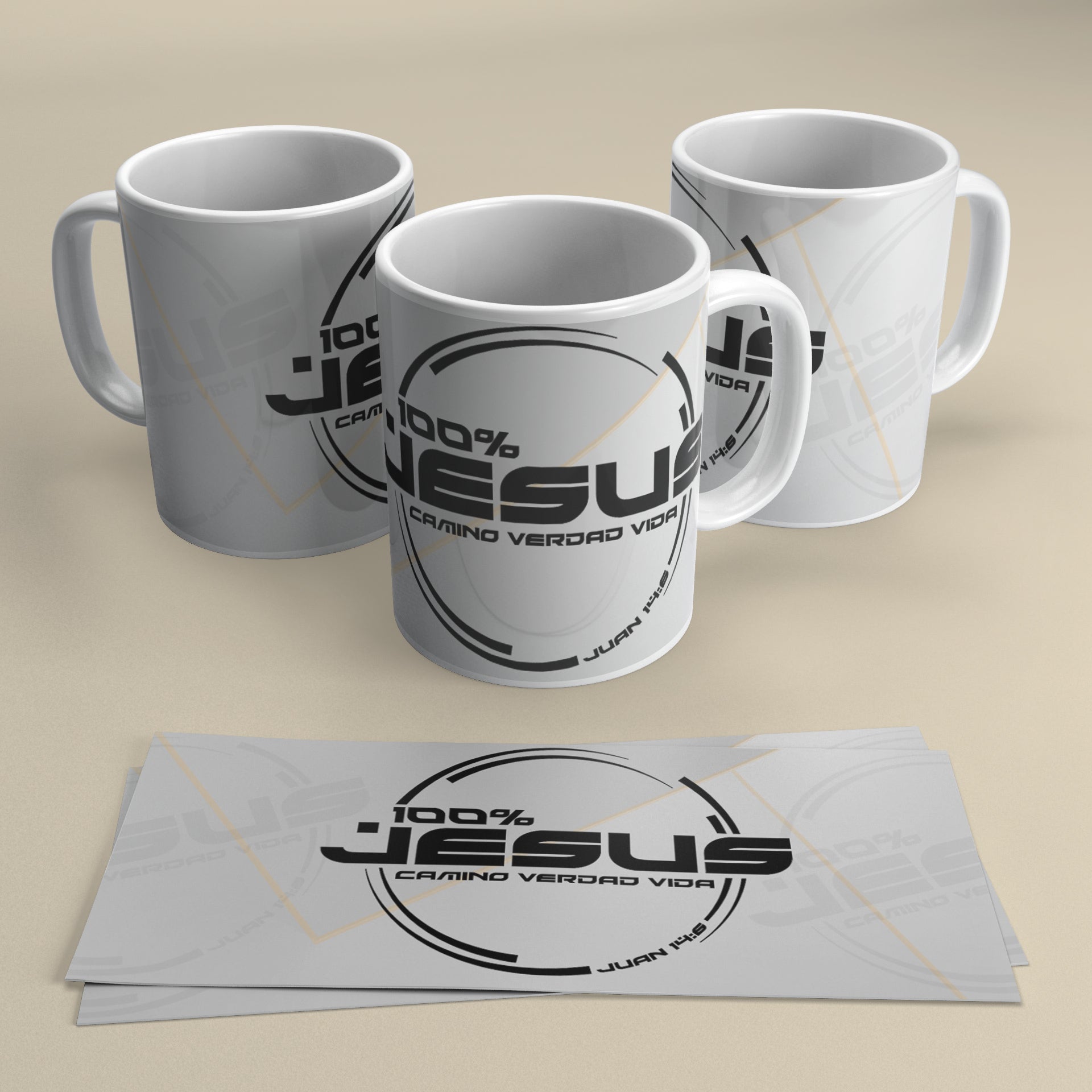 TAZA 100% JESUS
