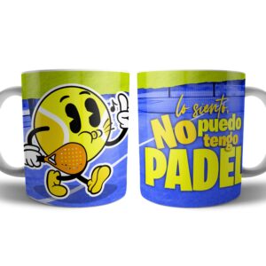 TAZA NO PUEDO TENGO PADEL - BAKABOOM
