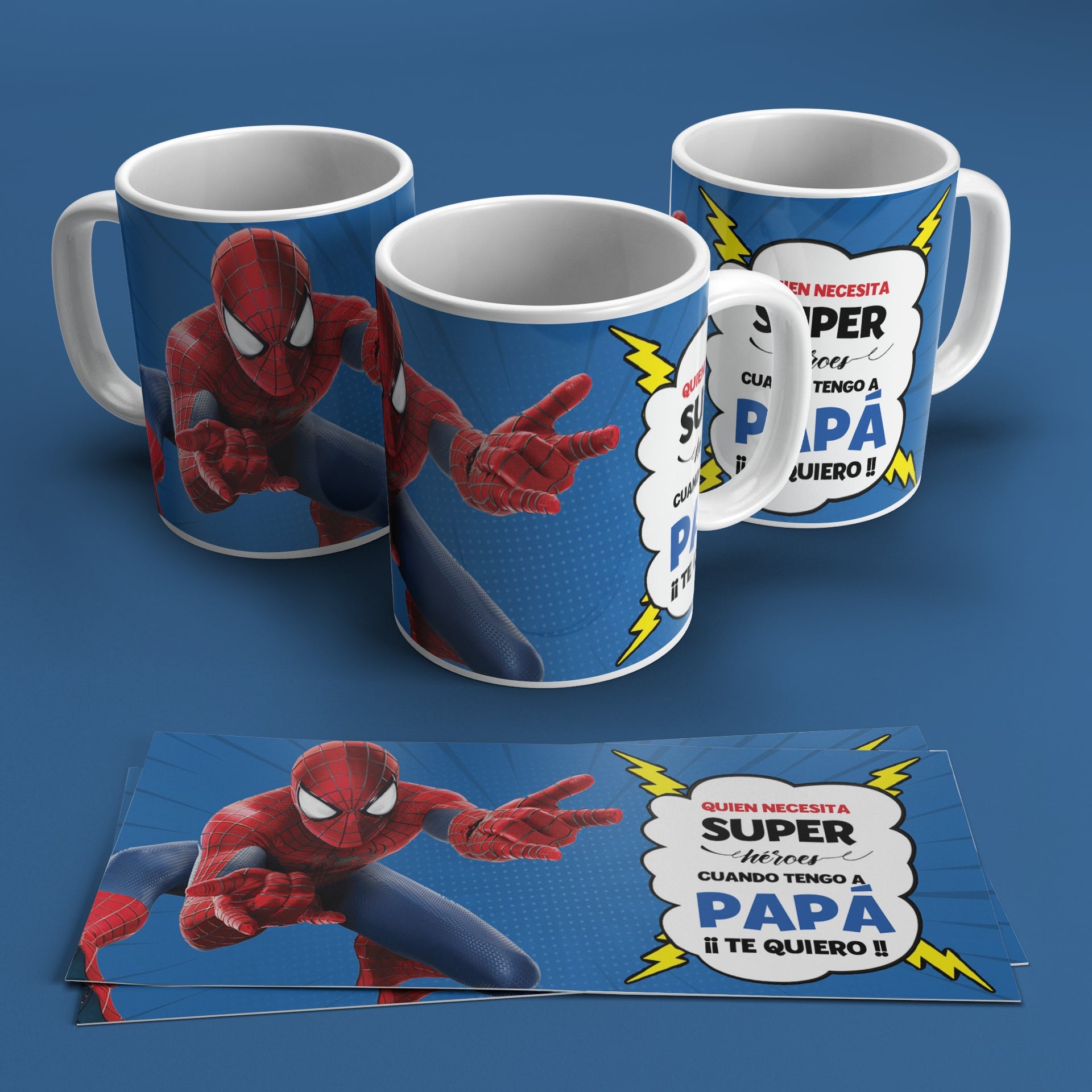 TAZA PAPA SPIDERMAN