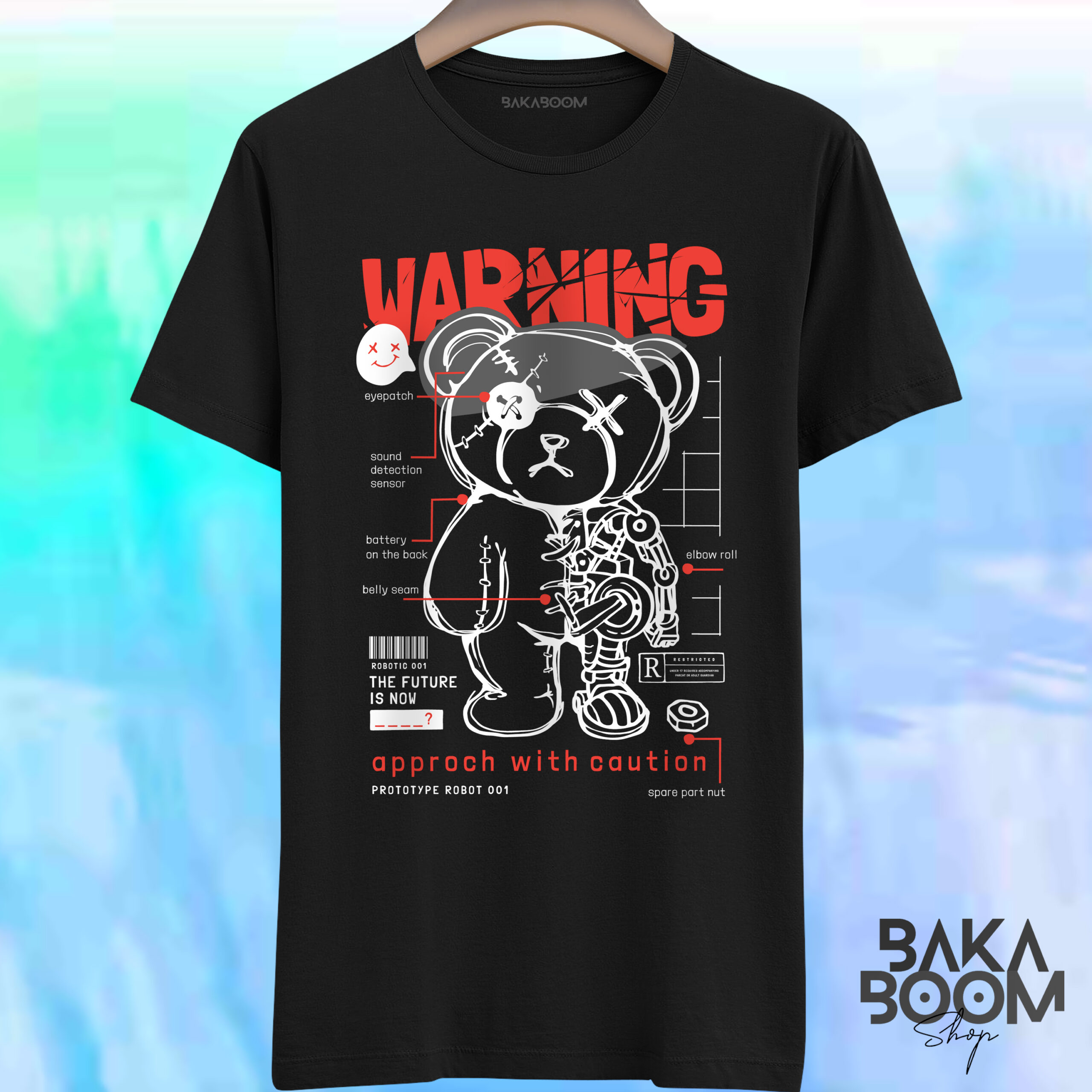 CAMISETA BEAR WARNING