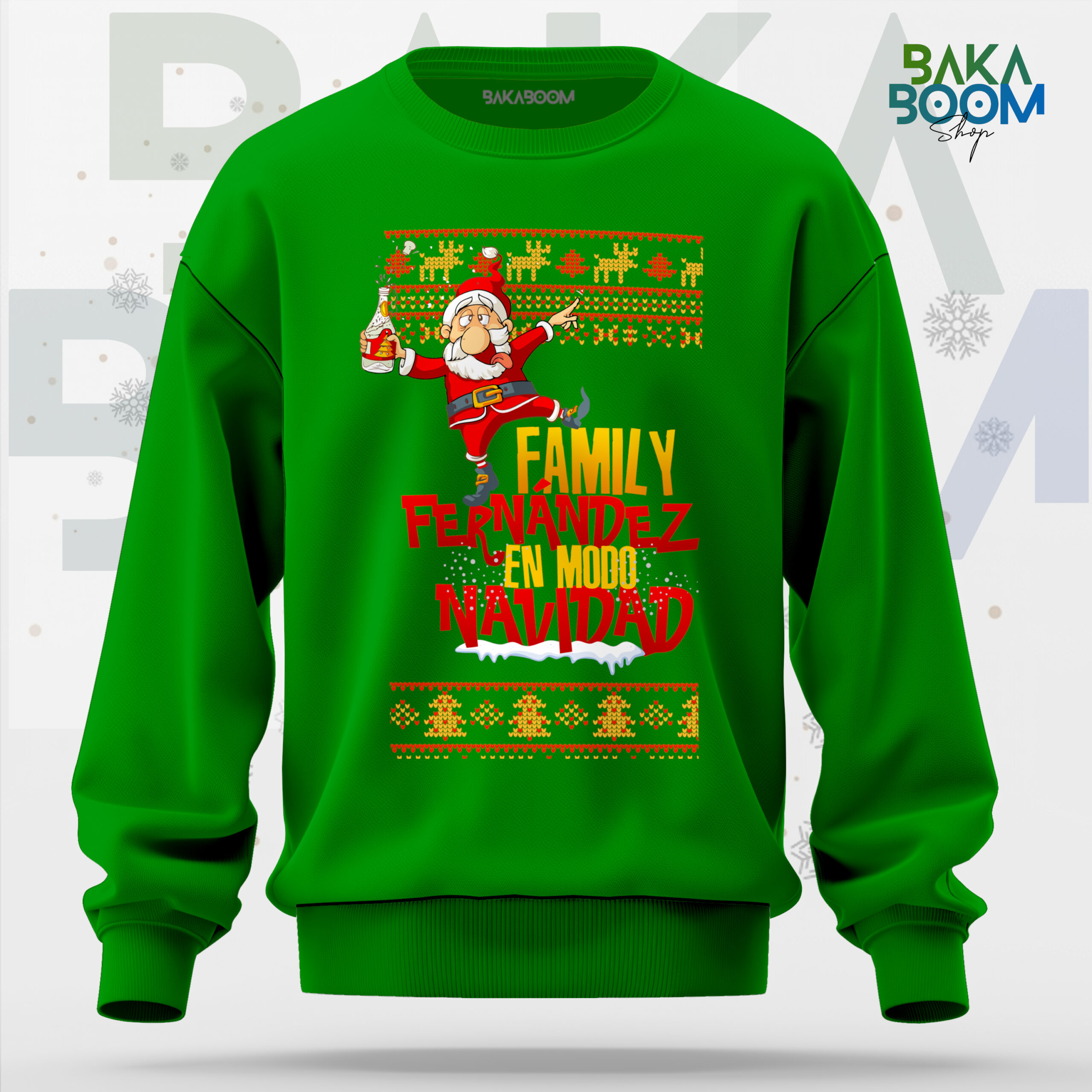 SUDADERA FAMILY EN MODO NAVIDAD