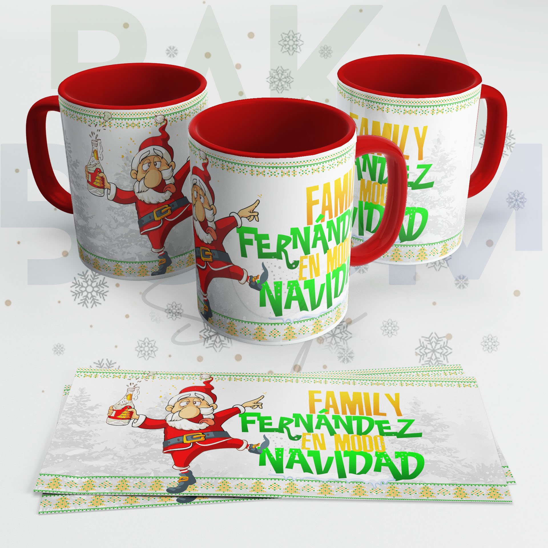 TAZA FAMILY EN MODO NAVIDAD