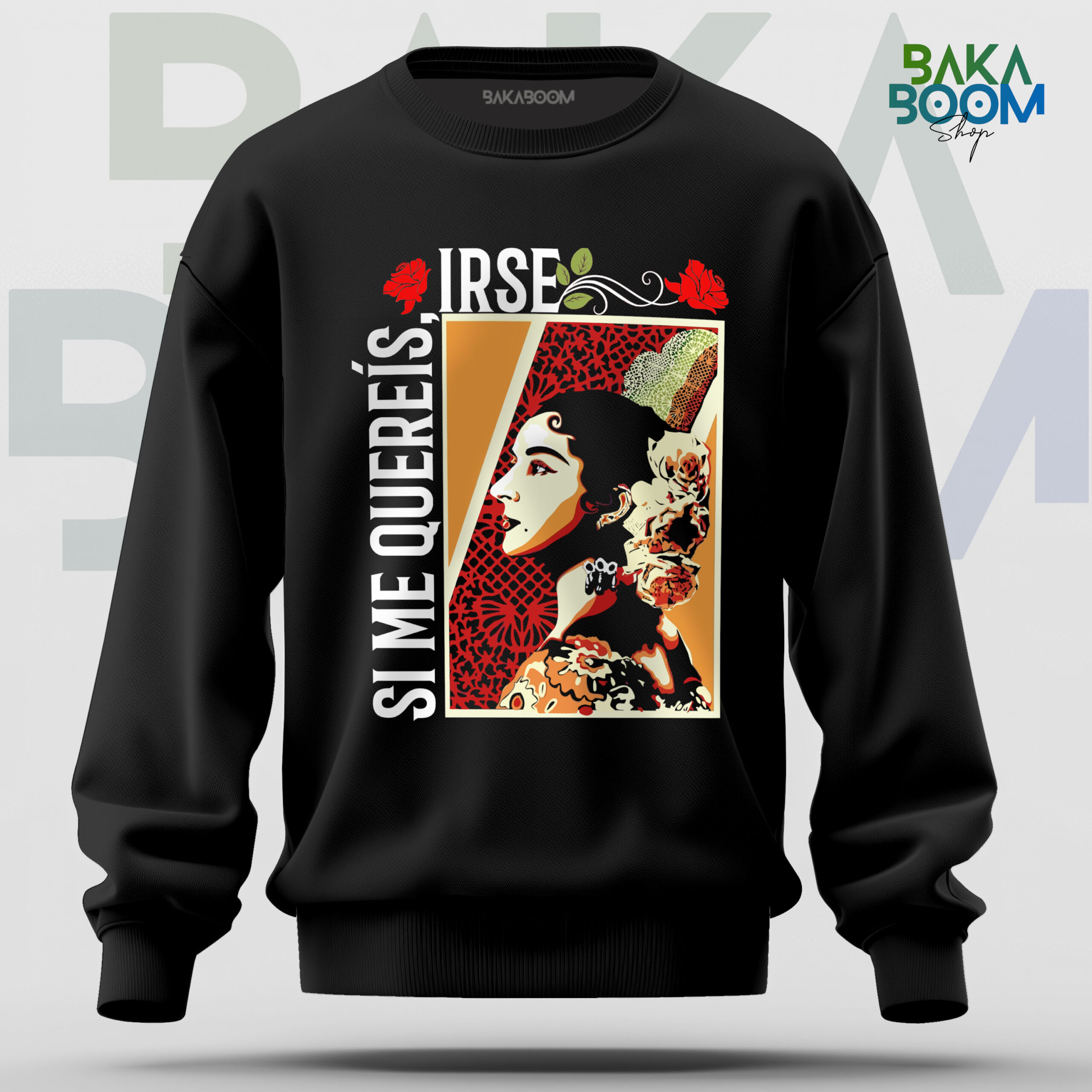 SUDADERA SI ME QUEREIS IRSE