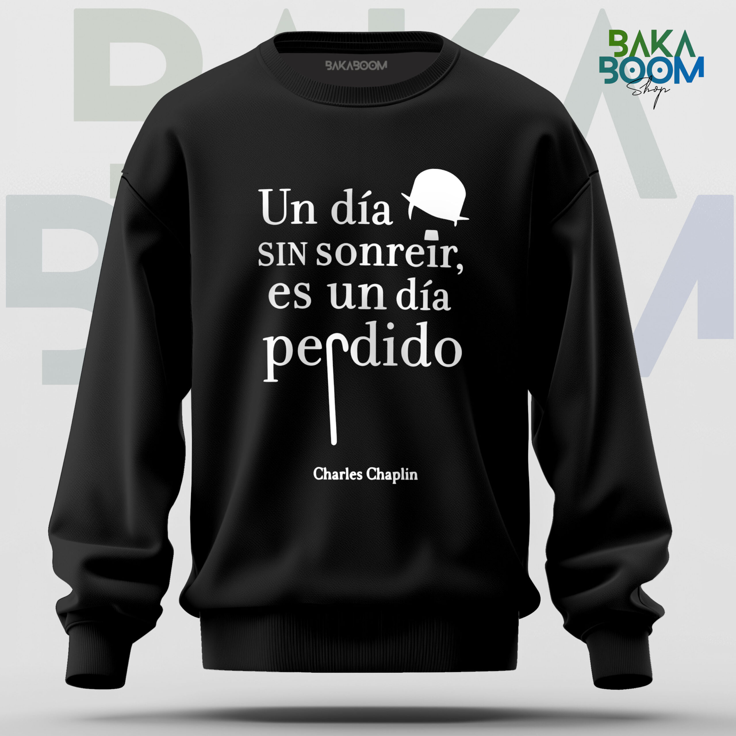SUDADERA UN DIA SIN SONREIR
