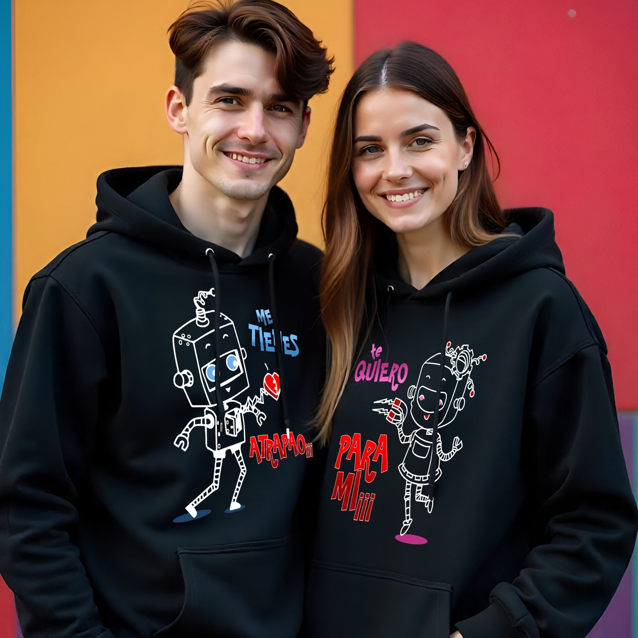 SUDADERA ROBOTS ENAMORADOS - Imagen 2