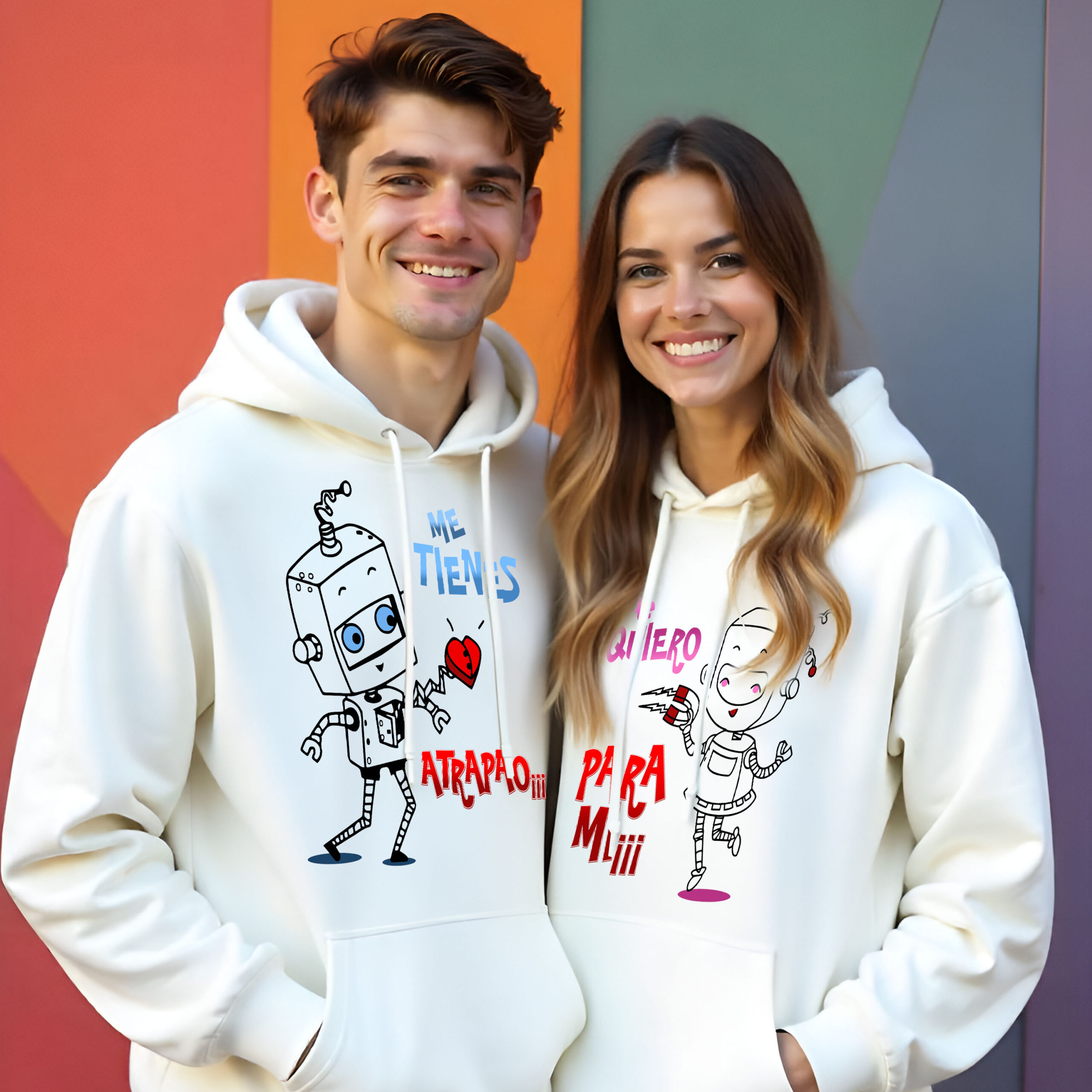 SUDADERA ROBOTS ENAMORADOS