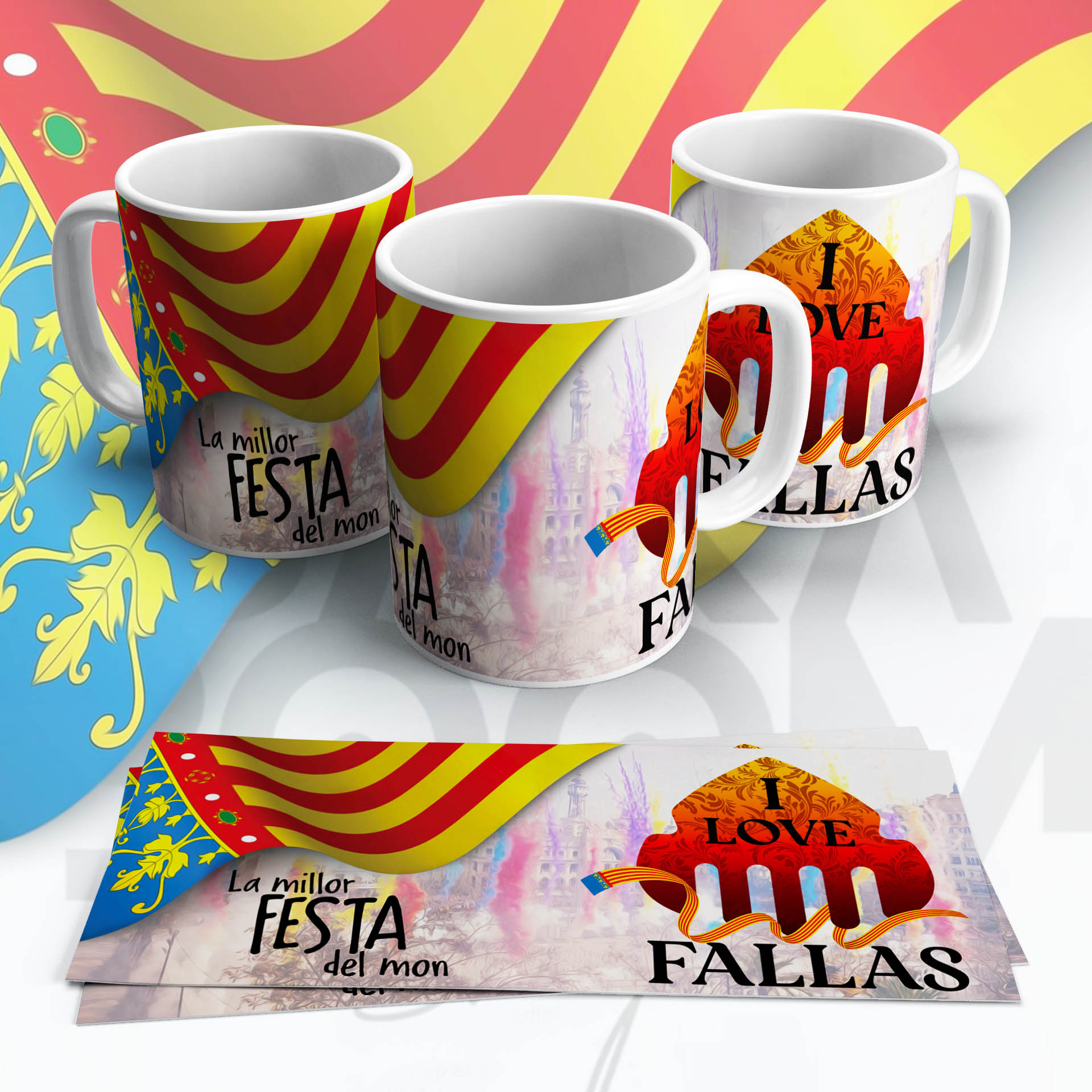 TAZA I LOVE FALLAS
