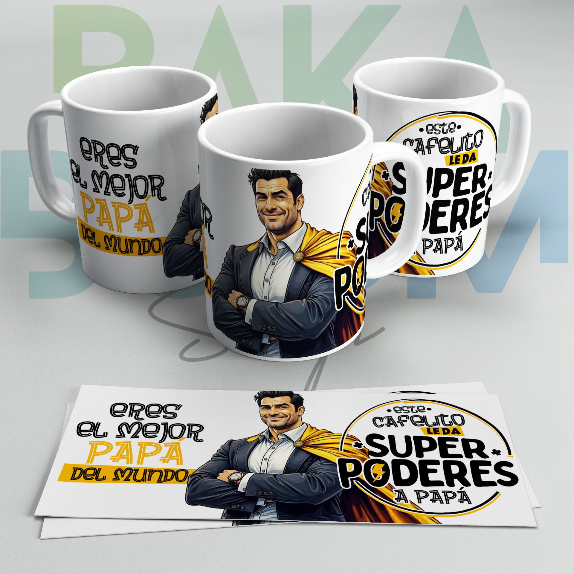 TAZA PAPA SUPERPODERES