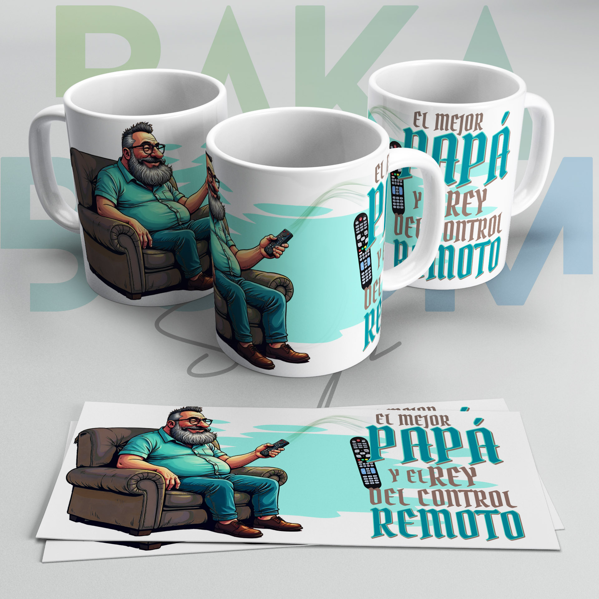 TAZA REY DEL CONTROL REMOTO