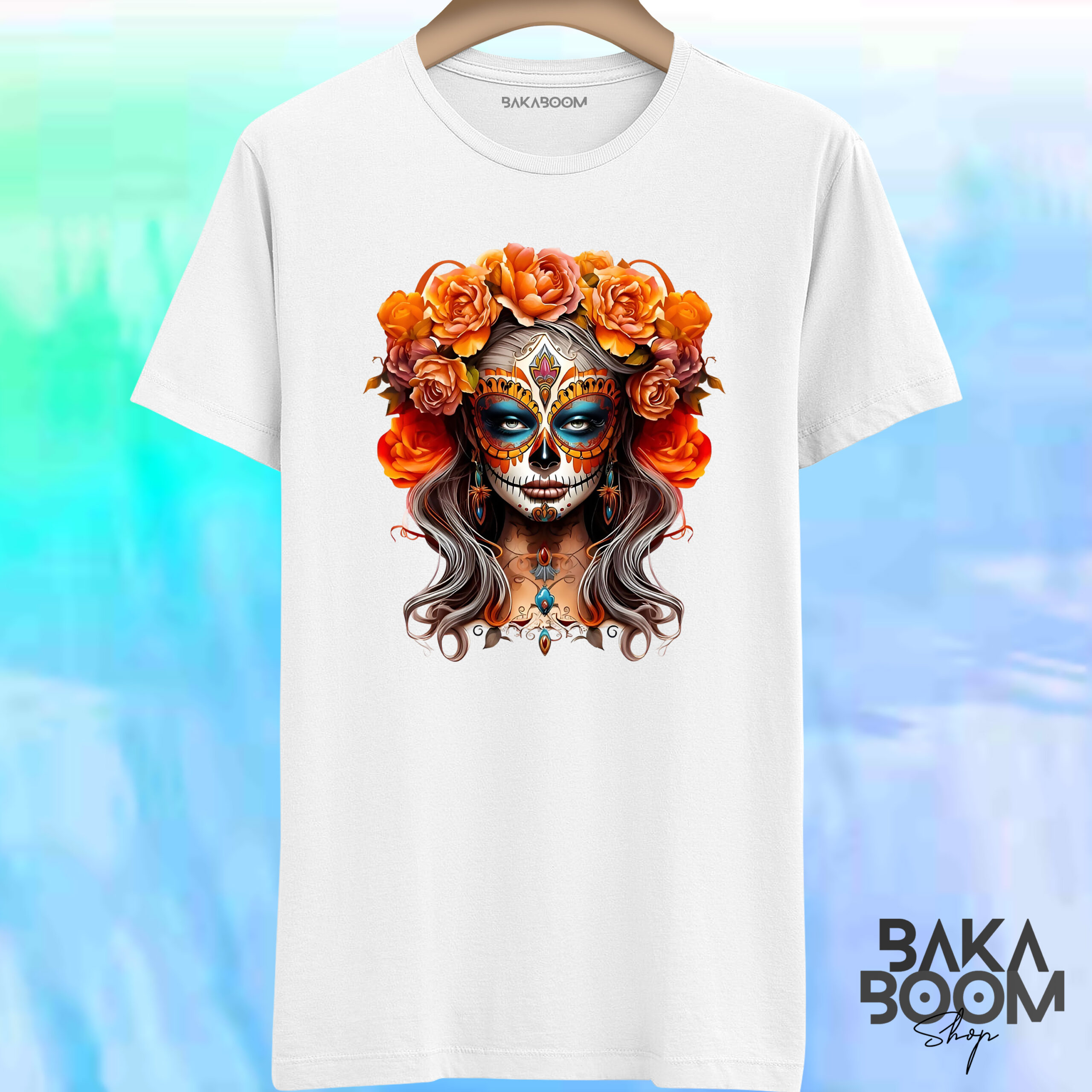 CAMISETA CATRINA FLORES 2 - Imagen 2